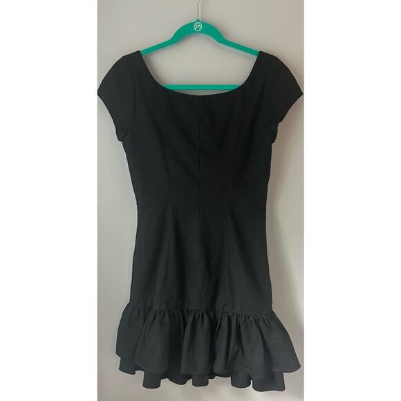 Vintage Rugby By Ralph Lauren Mini Sheath Dress with Ruffle Hem. - Picture 5 of 6